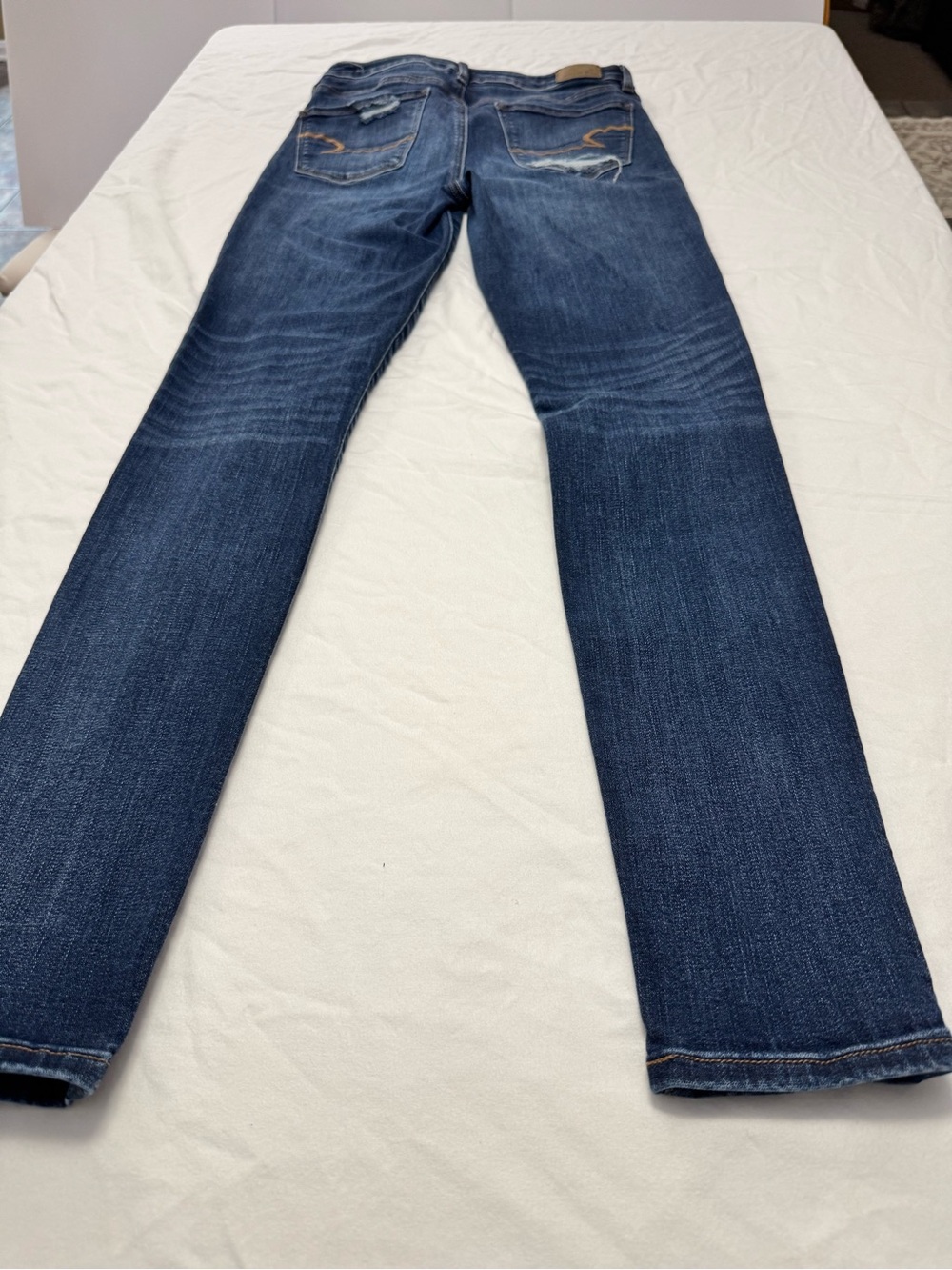 American Eagle Women's Dark Blue Denim Highest Rise Jegging